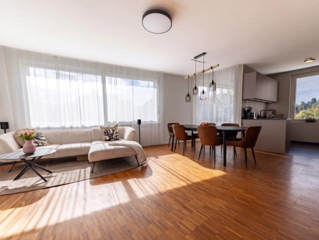 Moderne 4.5 Zimmer Wohnung mit grosser Dachterrasse und Loggia an zentraler Lage