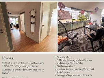Moderne 4 Zimmer Wohnung mit EBK, TG+Wallbox und großem Balkon