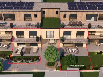 Moderne 5.5 Zimmer Gartenwohnung mit Master Bedroom, Bad en Suite, Loggia & Balkon