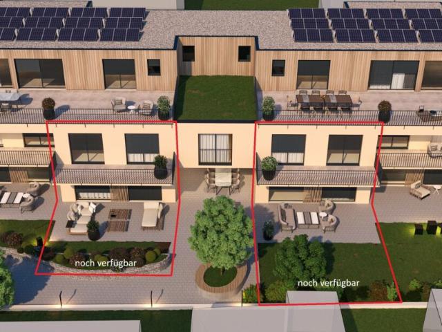 Moderne 5.5 Zimmer Gartenwohnung mit Master Bedroom, Bad en Suite, Loggia & Balkon