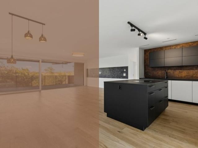 Moderne 5.5 Zimmer Etagenwohnung mit Blick ins Grüne