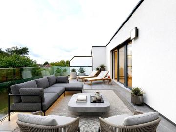 Modernes 5 Zimmer Reihenhaus mit Garten, Dachterrasse und Stellplatz in ruhiger Lage in Schwarzlackenau 1210 Wien