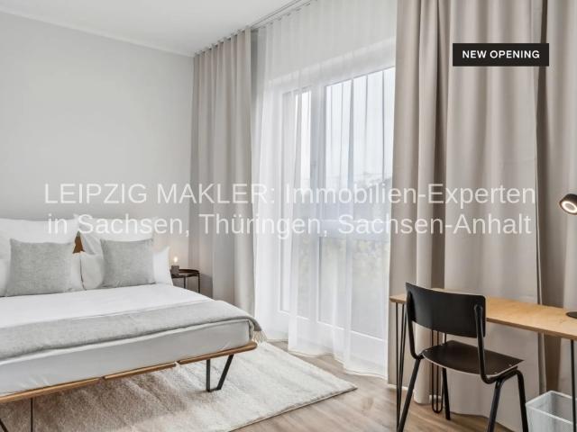 Modernes, voll möbliertes Studio mit allem inklusive im Zentrum von Leipzig Wohnen auf Zeit