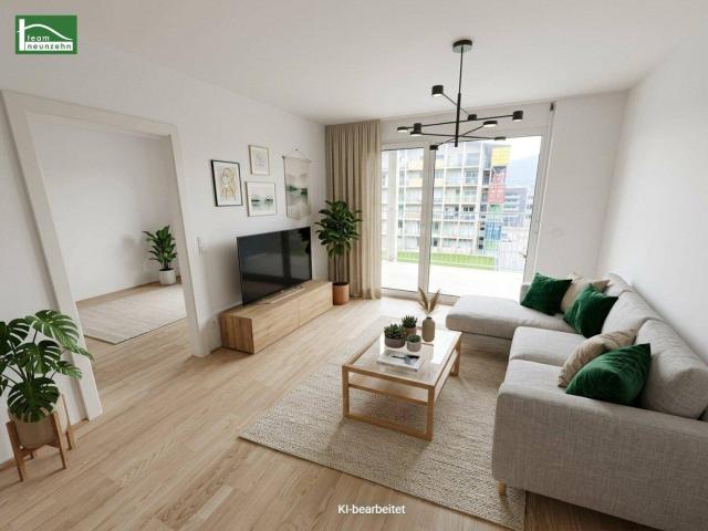 Modernes Wohnen im Grünen – 2 Zimmer Wohnung mit großzügiger Freifläche