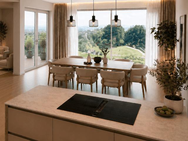 Modernes Wohnen im Penthousestil mit Weitblick