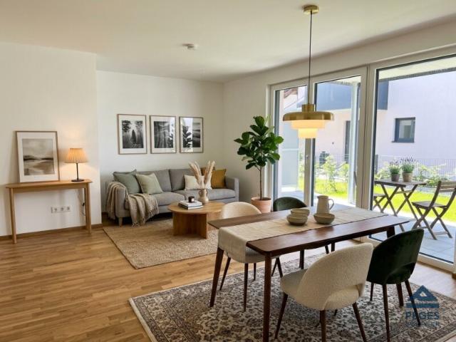 Modernes Wohnen in Adnet 2 Zimmer Garten Wohnung mit Stellplätzen