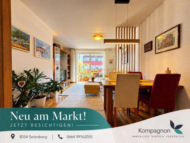 Modernes Wohnen mit großem Balkon und Tiefgaragenplatz in Seiersberg!