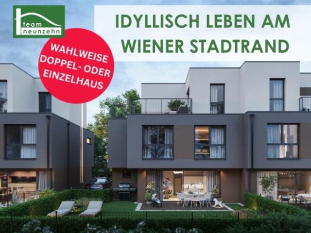 Modernes Wohnen mit Stil – Doppelhaus und Einfamilienhaus in Wien Donaustadt!