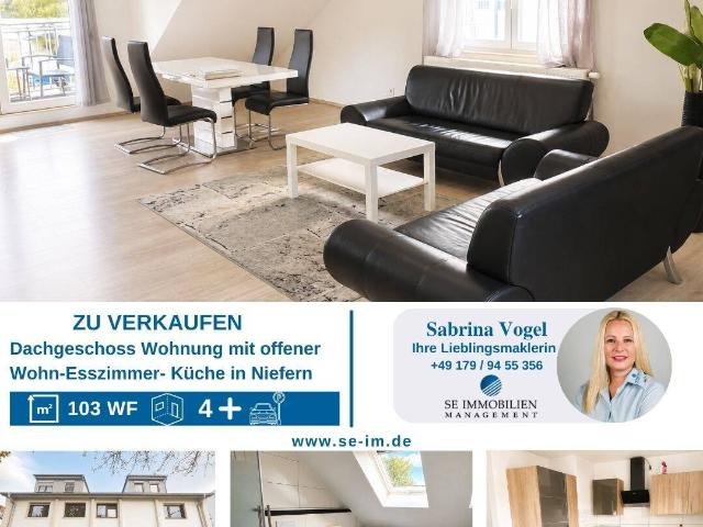 Modernes Wohnen unterm Dach 4 Zimmer Wohnung mit Balkon für Paare oder Familien