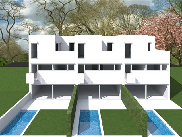 Moderne angrenzende Villa mit Garten in Villa Luganese