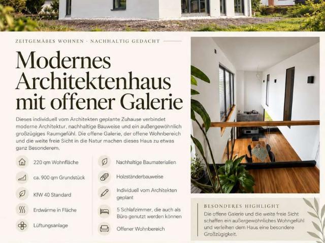 Modernes Architektenhaus zum Verkauf