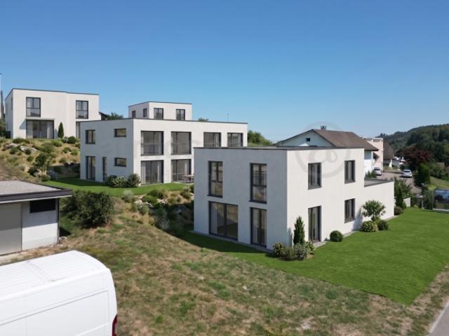 Modernes DEFH Neubauprojekt mit Terrasse und Balkon in Safenwil