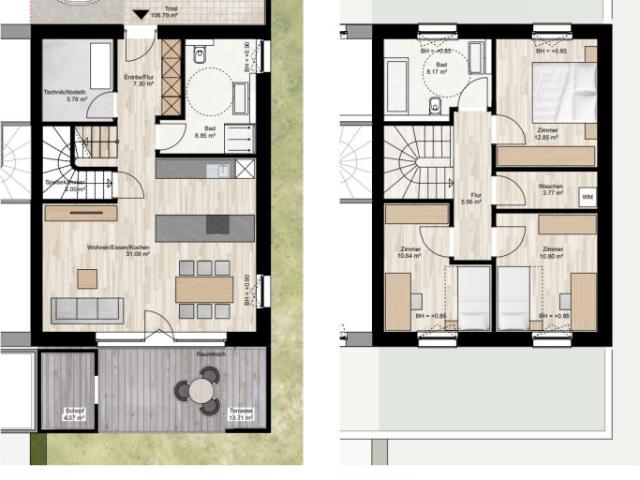 Modernes Eckreihenhaus in Wolfurt – Erstbezug mit 4 Zimmer und Garten Wohnbauförderung möglich!