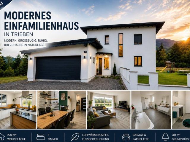 Modernes Einfamilienhaus– 220 m² Wohn & Lebensraum mit großem Garten in traumhafter Naturlage