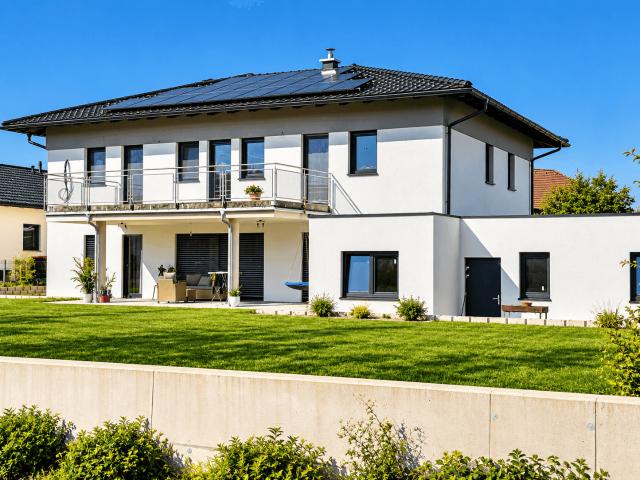 MODERNES EINFAMILIENHAUS IN HOCHBURG ACH – GROSSZÜGIGES WOHNEN – PV ANLAGE MIT BATTERIESPEICHER – DOPPELGARAGE – VOLLKELLER