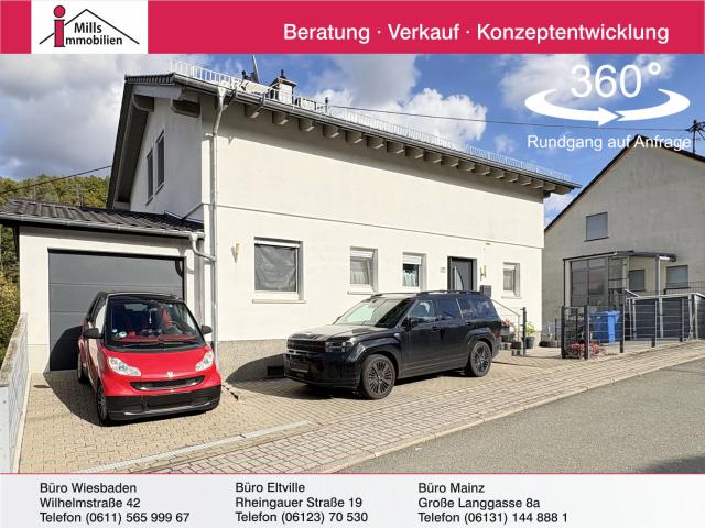 Modernes, kernsaniertes Einfamilienhaus mit Blick in Grüne in Schlangenbad
