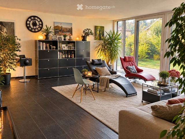 Modernes, lichtdurchflutetes Einfamilienhaus in Birrhard