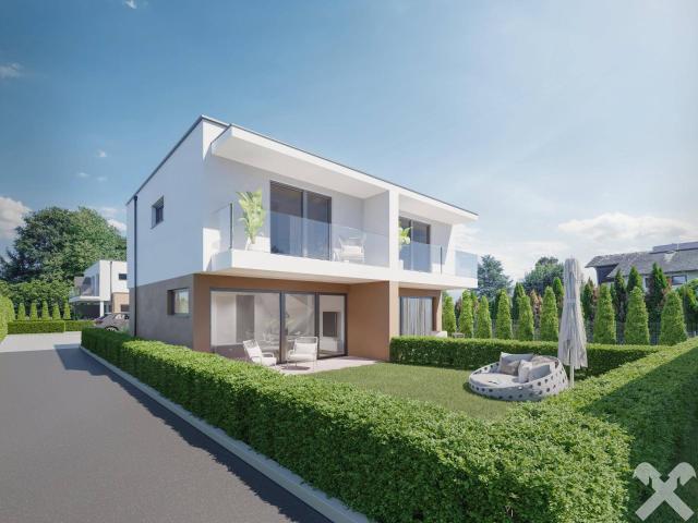 Modernes Neubau Flachdach Doppelhaus in attraktiver Sackgassenlage