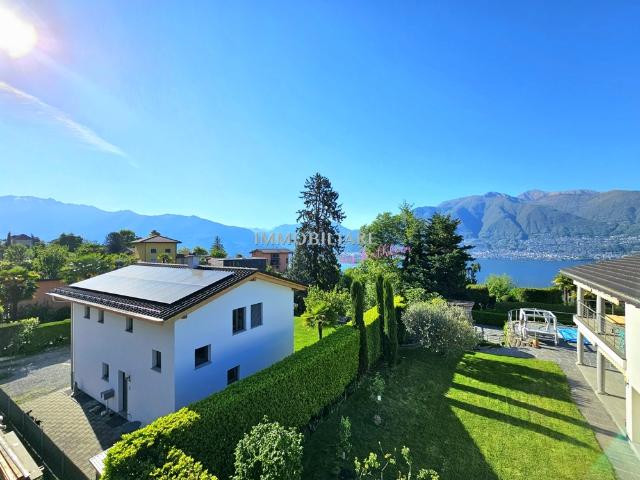 Modernes Neubau Penthouse mit Seesicht in Piazzogna, ruhig, zentral