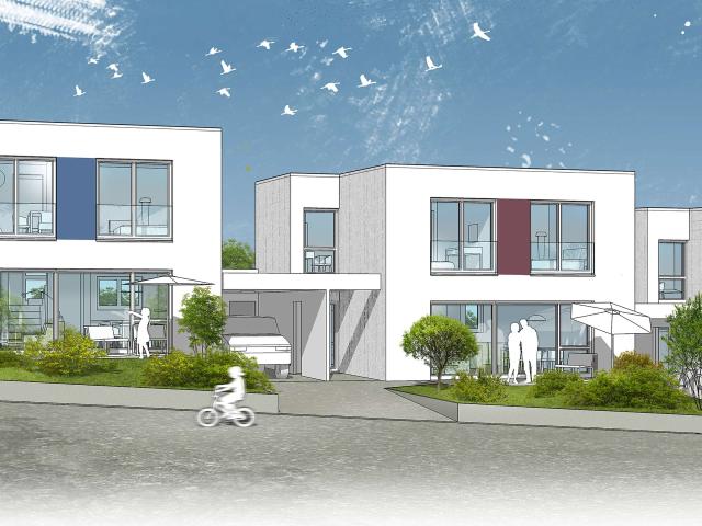 Modernes, neues und schönes Kettenhaus
