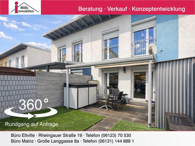 Modernes Niedrigenergiehaus mit sonniger Terrasse und kleinem Garten in ansprechender Wohnlage