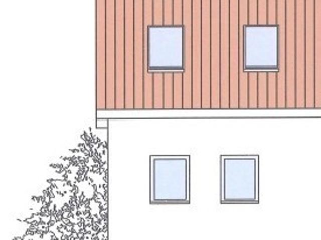 Modernes Reiheneckhaus mit ausgebautem Dachgeschoss.