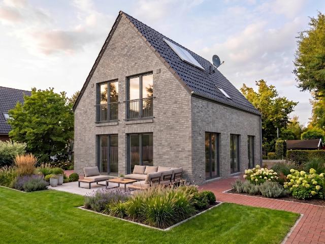 Modernes Satteldachhaus in Oldenburg/Alexandersfeld – Zeitlos wohnen mit Stil