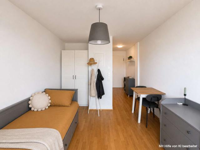 Modernes Studentenapartment mit Balkon zum Innenhof als Kapitalanlage