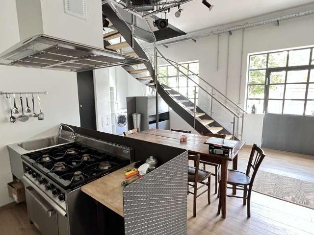 MODERNER 30er JAHRE INDUSTRIAL STYLE mit ZUSATZEINNAHME !* inkl. INDUSTRIA EDELSTAHL EINBAUKÜCHE