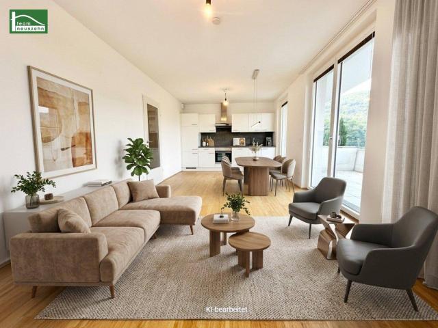 Moderner Wohnkomfort trifft auf grüne Ruhelage Idyllische 2 Zimmer Wohnung mit großem Balkon!