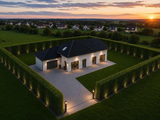 Moderner Bungalow mit Fernblick – auf einer Ebene wohnen und flexibel erweitern