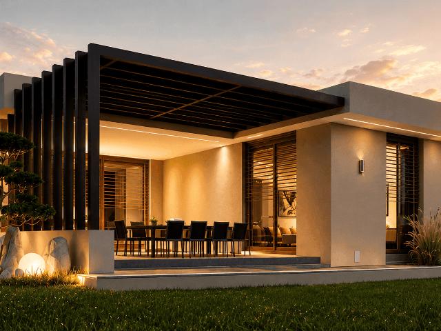 Moderner Design Bungalow in nachhaltiger Massivholzbauweise – Exklusives Wohnen auf einer Ebene mit 203 m² Nutzfläche
