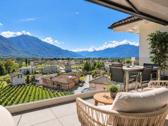 Moderner Lifestyle mit Weitblick – exklusive Attikawohnung in Gordola