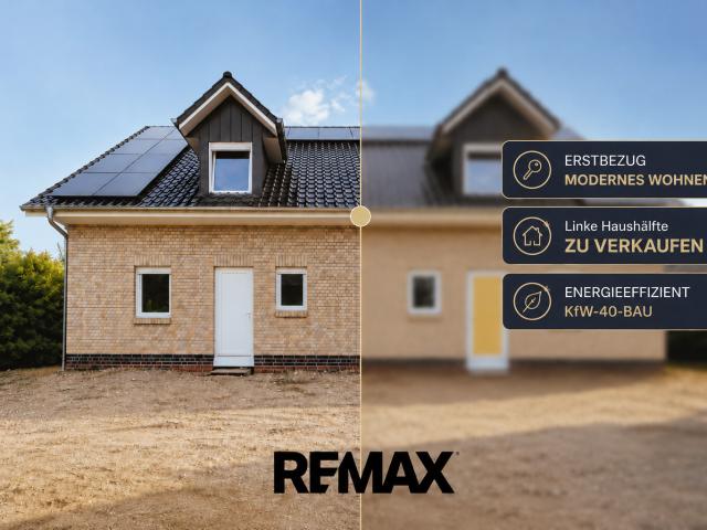 Moderner Neubau Doppelhaushälfte KfW 40 mit PV Anlage, Wärmepumpe und durchdachter Raumaufteilung