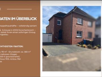 Modernisierte Doppelhaushälfte – saniert & bezugsfertig