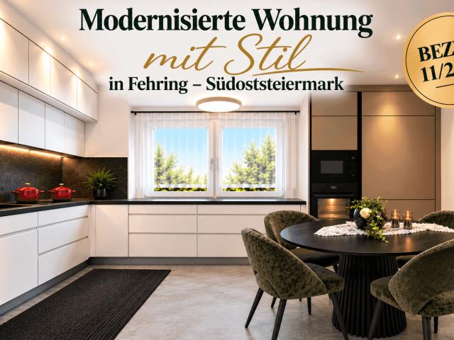 Modernisierte Wohnung mit Stil in Fehring Südoststeiermark