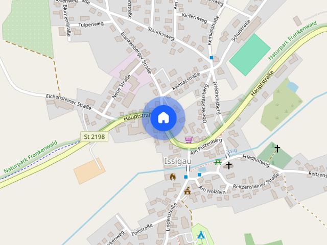 Modernisierte 2 Zimmer Wohnung in Issigau, barrierefrei mit Fahrstuhl inkl. Einbauküche
