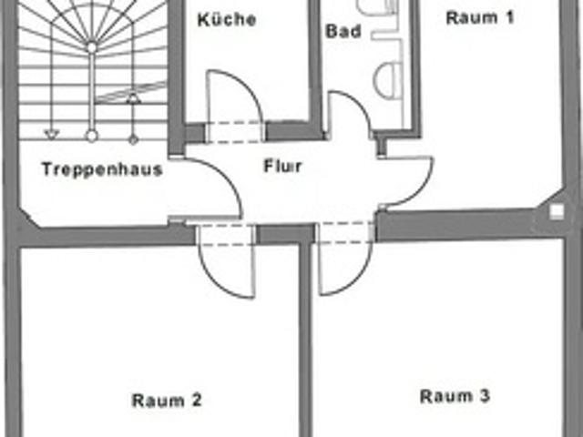 modernisierte 3 Zimmer DGWohnung mit Balkon und EBK