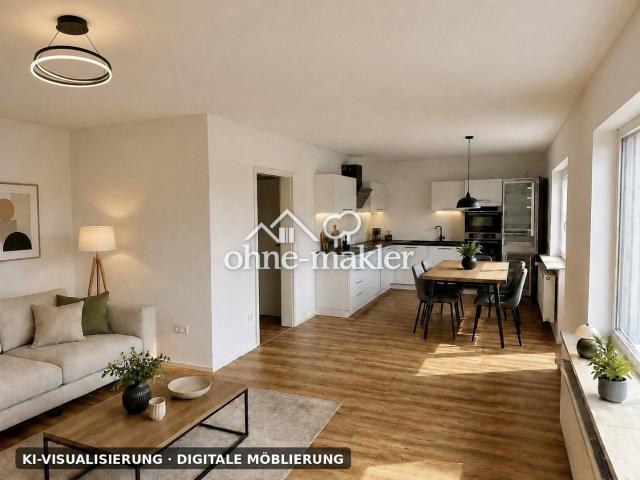 Modernisierte 4 Zimmer Wohnung mit großem Balkon, Einbauküche & Weitblick in Neckargemünd Dilsberg