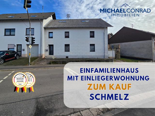 Modernisiertes Einfamilienhaus mit Einliegerwohnung Schmelz zentral