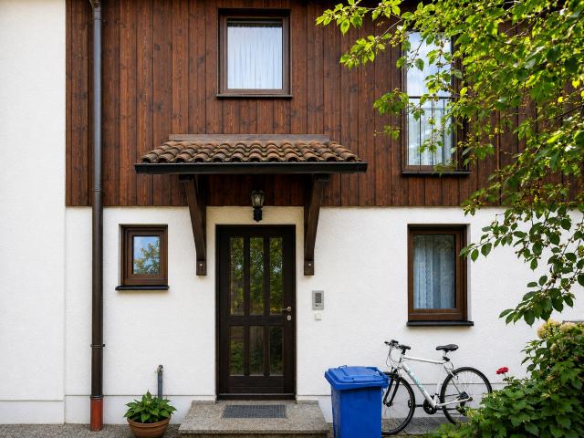 Modernisiertes Reihenmittelhaus mit Garten, Balkon und Keller in München Perlach