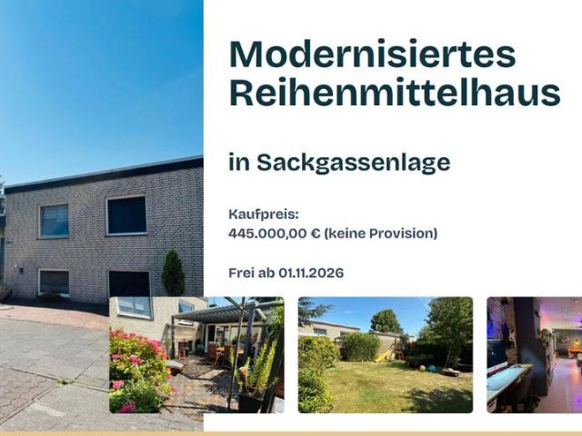 Modernisiertes Reihenmittelhaus | Privatverkauf