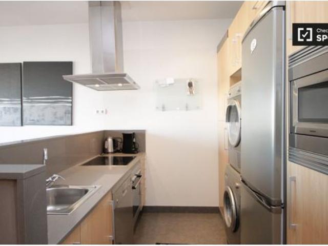 Moderno apartamento de 1 dormitorio con vistas panorámicas en alquiler en Poblenou