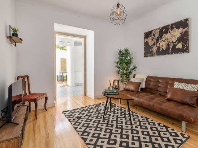 Moderno apartamento de 1 quarto para alugar em Alcântara, Lisboa