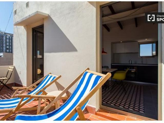 Moderno apartamento estudio en alquiler en La Barceloneta