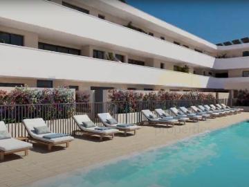 Moderno Apartamento T1 com varanda, Piscina e Garagem em Cab. 0m² Cabanas De Tavira