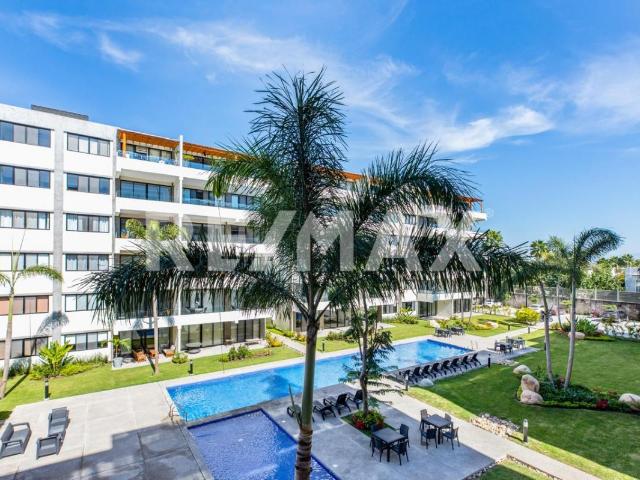 Departamento amueblado en renta por AÑO en Puerta Arena, Nuevo Vallarta, Nayarit | 2 recámaras | Alberca | Elevador | Seguridad 24/7 | Excelente ubicación