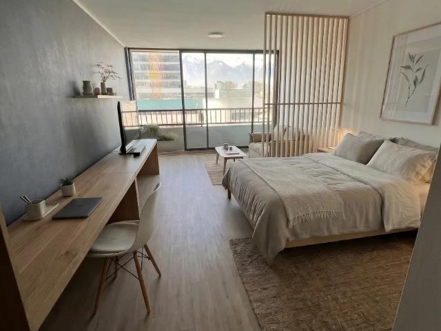 Moderno estudio con excelente vista a pasos de metro ñuñoa