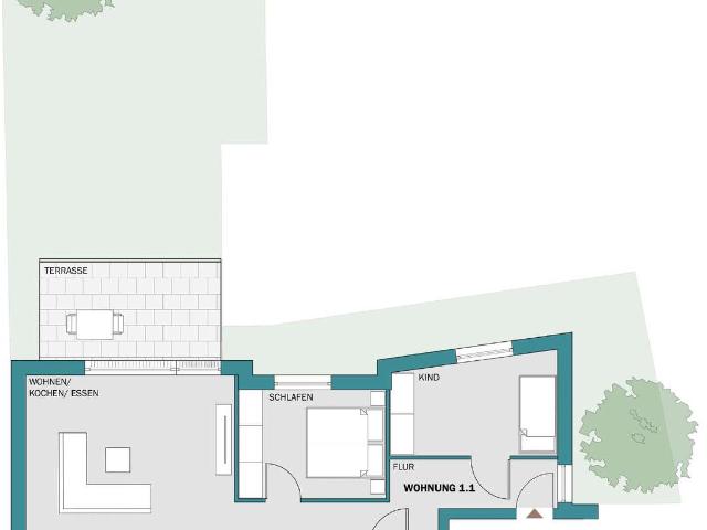 Moderene Neubauwohnung in Wiesenbach
