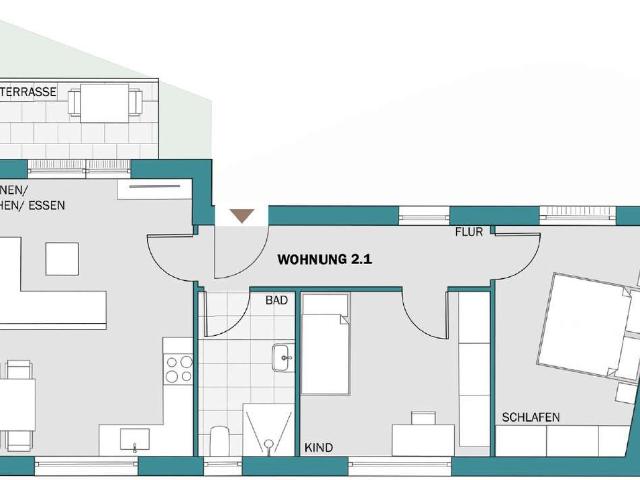 Moderene Neubauwohnung in Wiesenbach